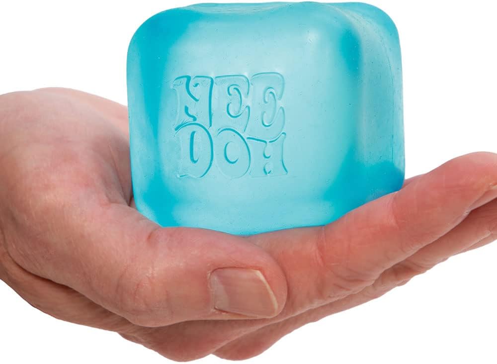 Schylling Needoh Nice Cube Sensory Toy with a Super Solid Squish - Always Returns to its Square Shape - Ages 3 and Up - 1 or 3 Pack Assorted Colours (Nice Cube. 1/3 Pack. Colours Chosen at Random) - Image 4