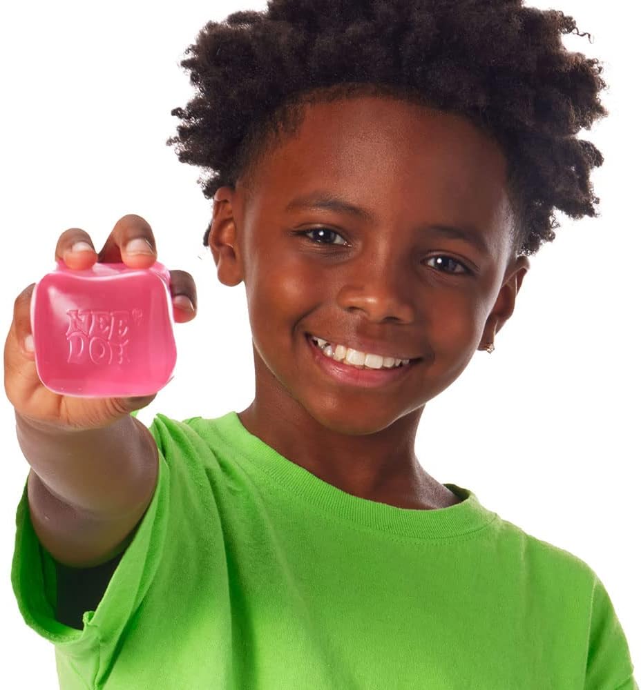 Schylling Needoh Nice Cube Sensory Toy with a Super Solid Squish - Always Returns to its Square Shape - Ages 3 and Up - 1 or 3 Pack Assorted Colours (Nice Cube. 1/3 Pack. Colours Chosen at Random) - Image 8