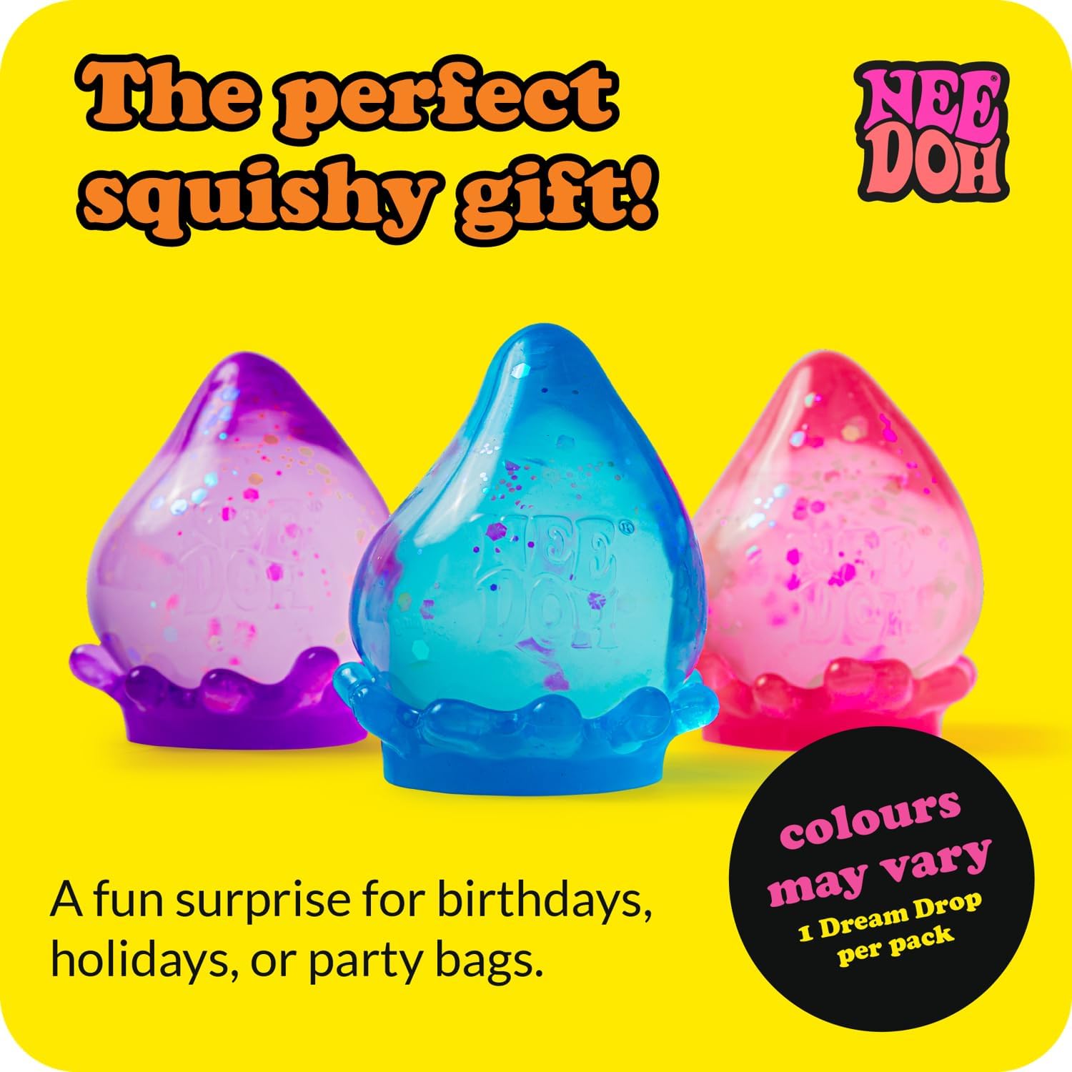 Schylling NeeDoh Dream Drop - Sensory Squeeze Toy with Dreamy Smooth Squeeze - 3 Tall - Color May Vary (Pack of 1) - Image 5